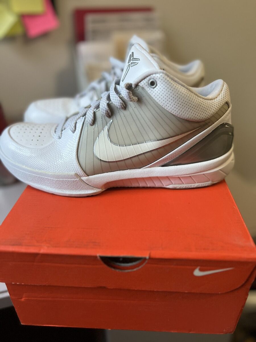 Kobe 4 White/white Metallic Silver 8.5 | eBay Kobe 4 White/white Metallic Silver 8.5 | eBay