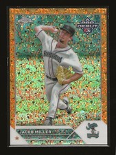 2023 Topps Pro Debut Jacob Miller Chrome Orange Mini-Diamond 13/25 (#PDC-118)