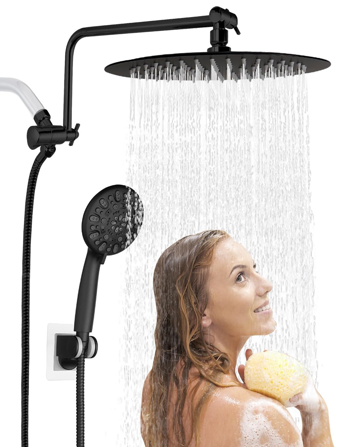 10-Inch High-Pressure Rain and Handheld Shower Head Combo