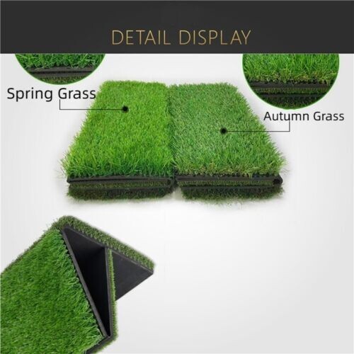 AU Mini Golf Non-Slip Rubber Bottom Strike Mat Three Grass Mat Swing Practice - Picture 4 of 20