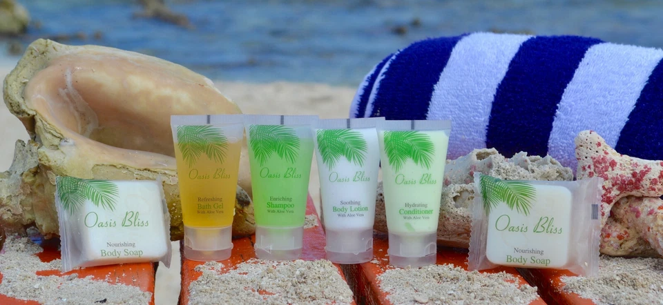 Gel de ducha de baño tamaño de viaje a granel - tubos de lavado corporal tamaño hotel 1 oz 30 ml Foto 2 de 2