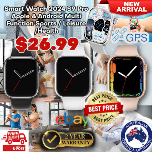 2024 Smart Watch For Men/Women Waterproof Smartwatch Bluetooth iPhone Samsung AU