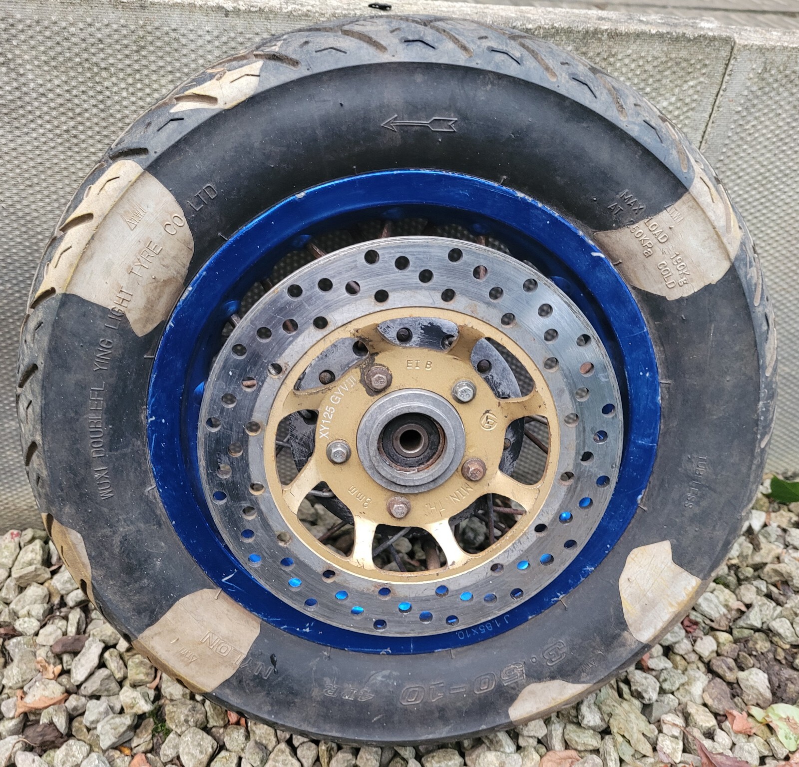 Supermoto pit bike front wheel 10" eBay