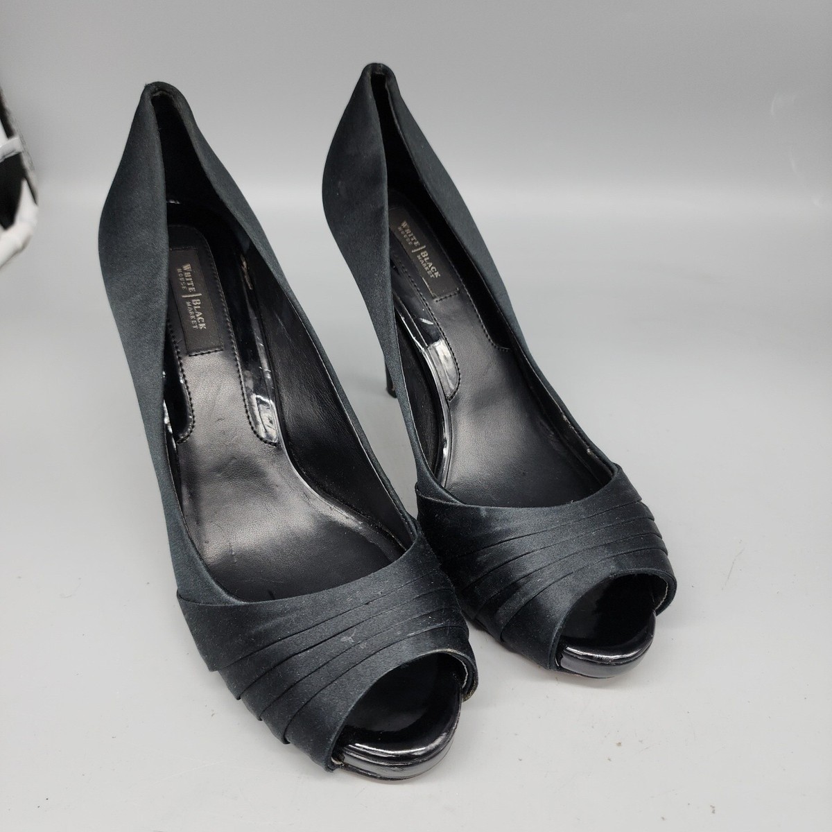 White House Black Market Black Textured Fabric 4