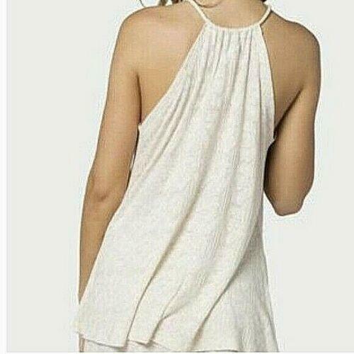 PEACE LOVE WOMEN'S CASUAL SLEEVELESS CROCHET BLOUSE WORLD MILA TOP IVORY MSRP$78 - Picture 3 of 5