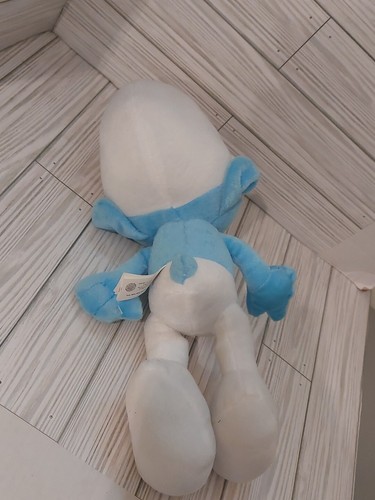 THE SMURFS Brainy Smurf GLASSES Official Kellytoy 14” Plush Stuffed Animal Toy - Picture 3 of 6