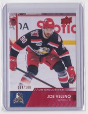 2021-22 UD AHL HOCKEY UD EXCLUSIVES 64/100 JOE VELENO #74 GRAND RAPIDS GRIFFINS