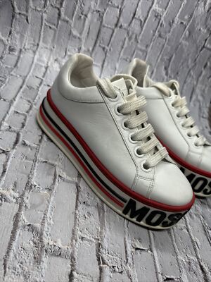 Moschino Women's White Low-Top Platform Sneakers. Size 39 | eBay