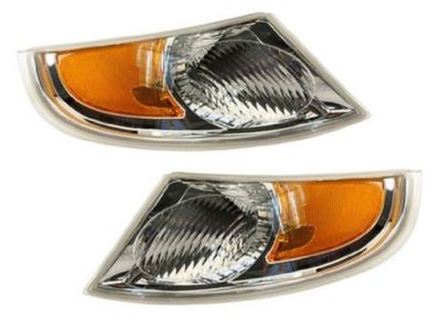 FRONT LEFT+RIGHT Head Light Side Turn Signal Lens Blinker For SAAB 2002-2005 9-5