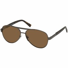 Timberland Men's Sunglasses Pilot Metal Frame Brown Polarized Lens TB9214 6109H
