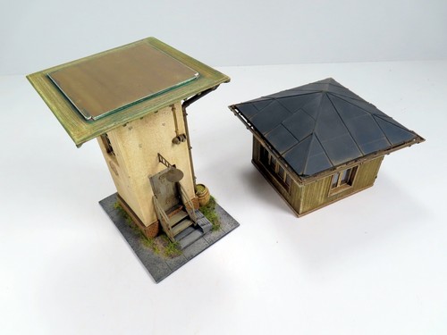 Spur 1 UNIKAT Stellwerk 33 x 17,5 cm (HxB) Dach abnehmbar, patiniert - Picture 7 of 9