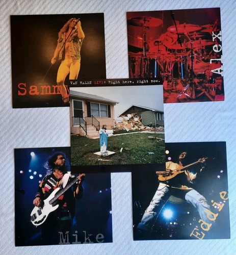 VAN HALEN LIVE RIGHT HERE RIGHT NOW SET 1993 2-SIDED PROMO POSTER FLAT 12x12