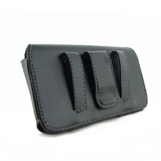 Черный кожаный мешочек чехол для Nokia Lumia 928, подходит с Otterbox чехол - Изображение 2 из 2