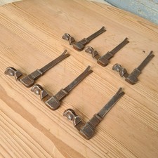 C4382 Antike Fensterladenhalter | Klappladenhalter Ladenhalter 6 Stück Original