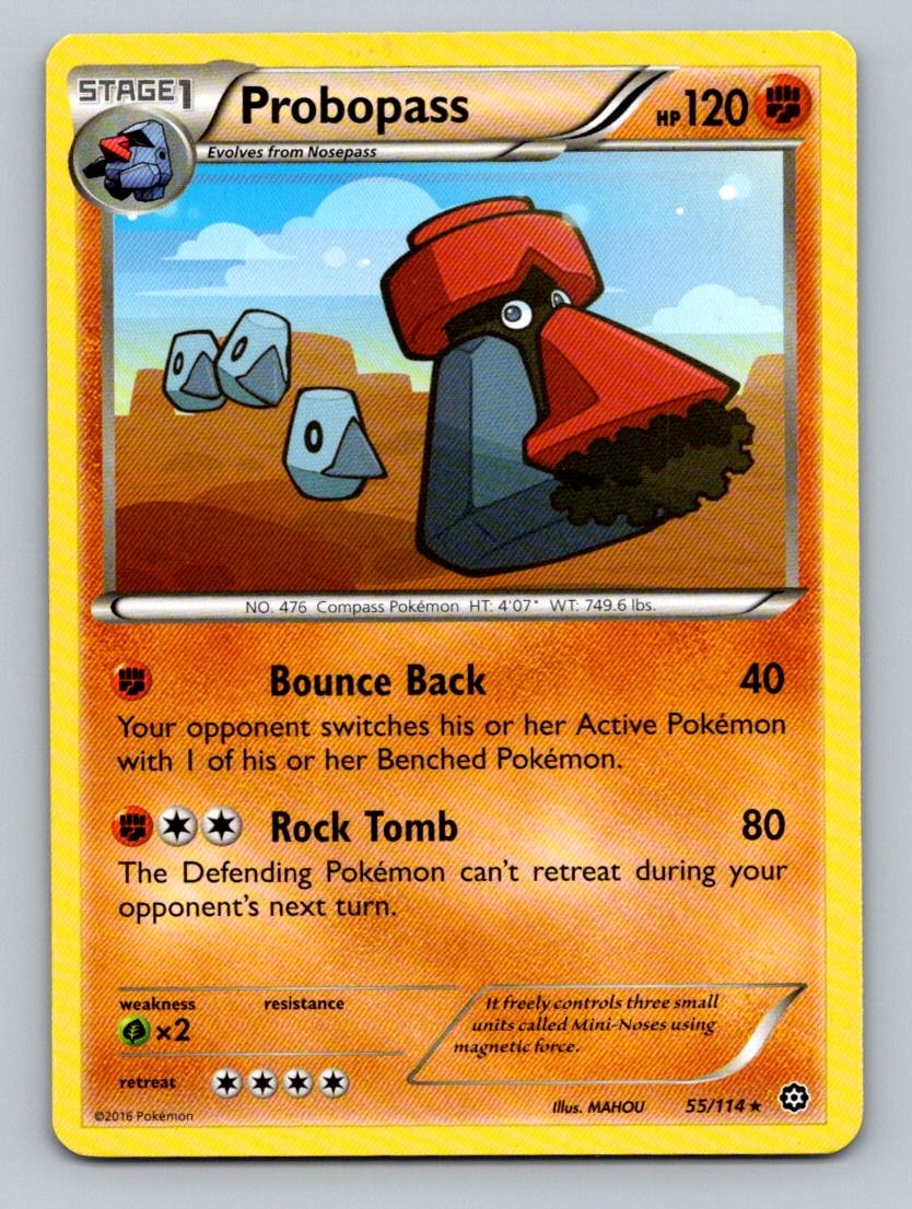 Pokemon Probopass XY - Steam Siege 55/114 Near Mint NM