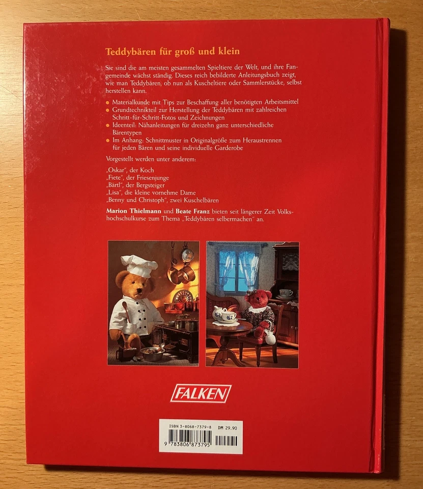 Buch - TEDDY‘S selber nähen - Schnittmuster in Originalgröße mit Kleidung - Bild 2 von 4