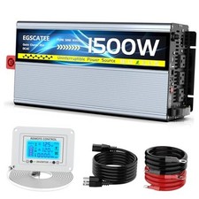 1500W Sump Pump Battery Backup System, Safe 1500W with LCD Remote Controller