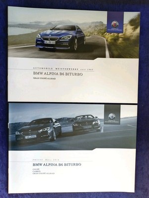BMW Alpina B6 Biturbo 4.4 Gran Coupe F06 Prospekt 9.2015 + Preisliste