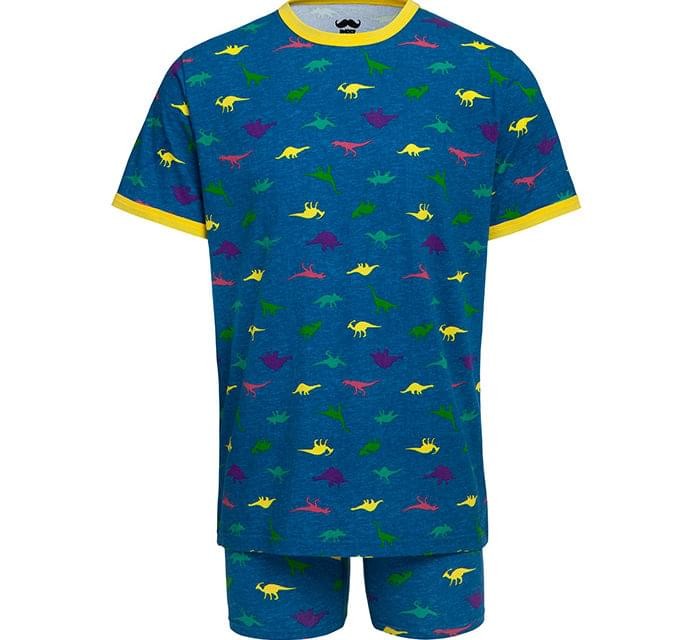 Pijama De Camiseta Y Boxer Para Hombre Dino-Mite De Dinosaurio