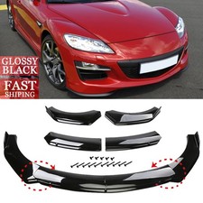 Glossy Black Front Bumper Lip Spoiler Splitter Body Kit For Mazda Rx-8 2004-2011