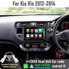 9'' Apple CarPlay Auto 6 128GB Head Unit Car radio GPS For Kia Rio 2012-2014 UB