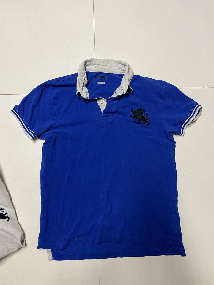 Lot of 12 Express Pique Polo Shirts Mens Size Small Short Sleeve Cotton Colorful - Image 4 of 4