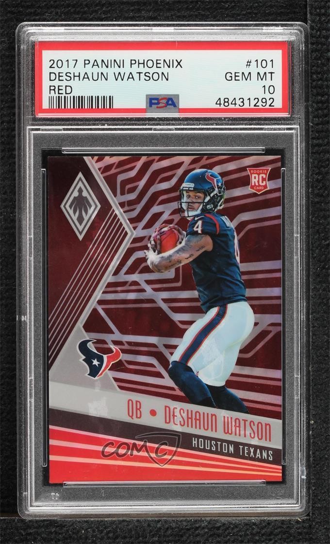 2017 Panini Phoenix Rookies Red 139/299 Deshaun Watson #101 PSA 10 GEM MT 1bm4