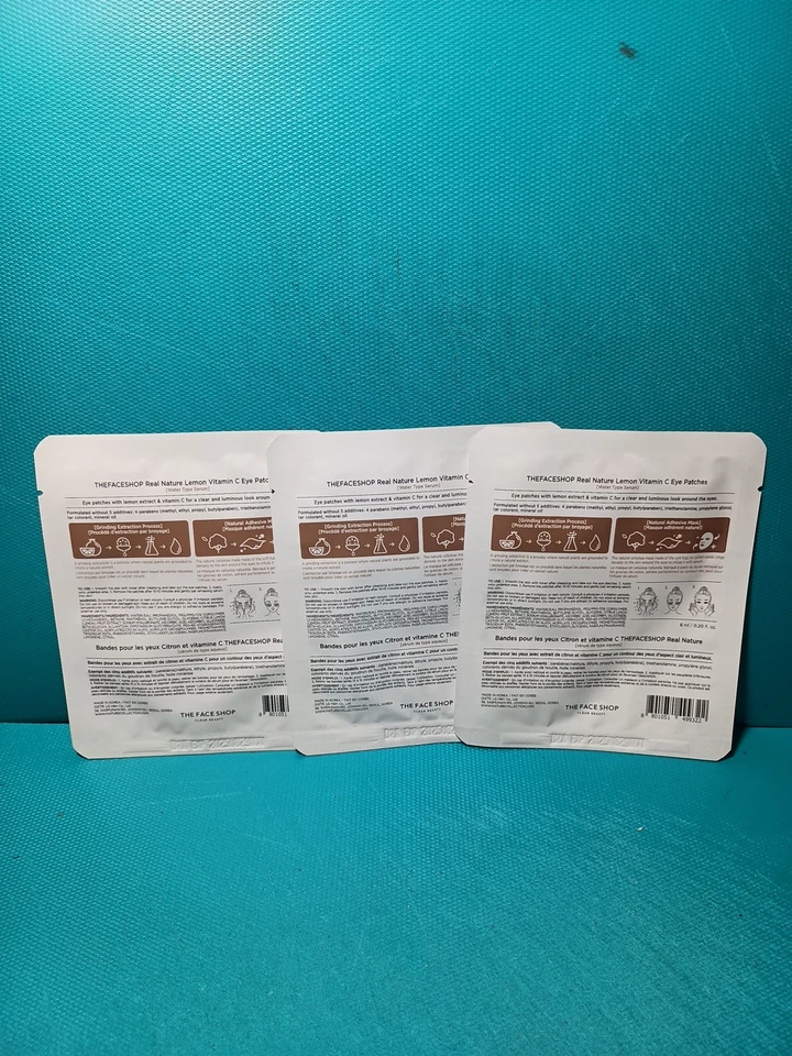 The Face shop Real Nature Lemon Vitamin C Eye Patches - Изображение 2 из 4