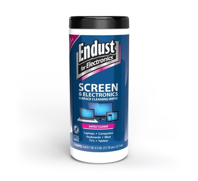 Endust for Electronics; Screen & Surface Cleaning 70 Count (Pack of 1), White 
