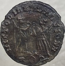 Roman Emperor Constans 342AD-348AD Genuine Ancient Coin 2 Victories Victoriae