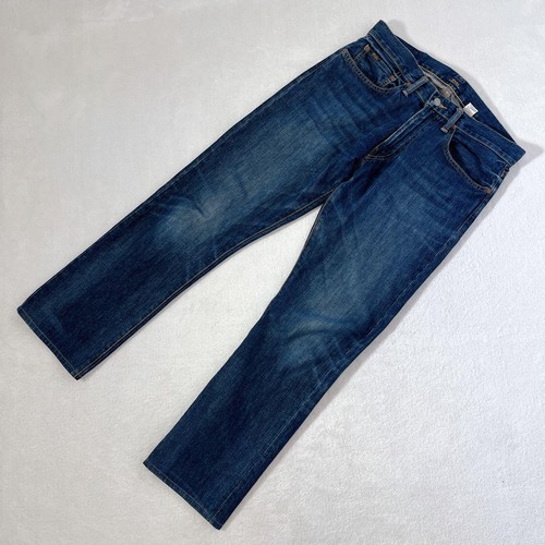Polo Ralph Lauren denim azul marino oscuro (W31) con ribete y ribete amarillo - Imagen 2 de 12