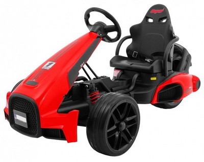 Kinder Elektroauto Elektro Go-Kart XR-1 Rot Formel Rennwagen 2x35W Akku 12V/7Ah