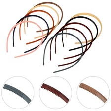 10 pcs Thin Plastic Alicebands Hair Band School Ladies Girls Hair Accessories