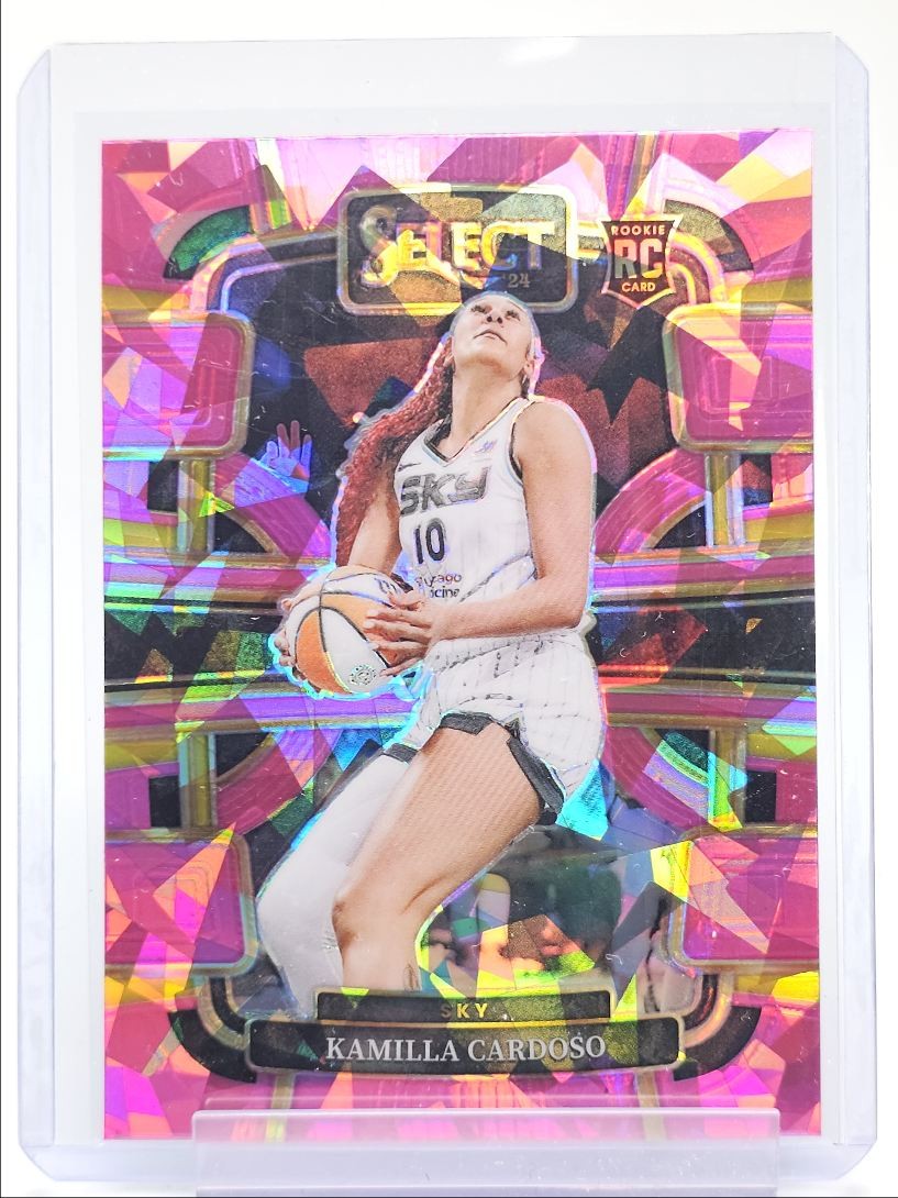 KAMILLA CARDOSO 2024-25 SELECT WNBA CONCOURSE ROOKIE PINK ICE PRIZM A RC Q3704