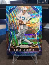 ROGER STAUBACH Blue Wave Prizm /199 - 2019 Prizm Cowboys HOF