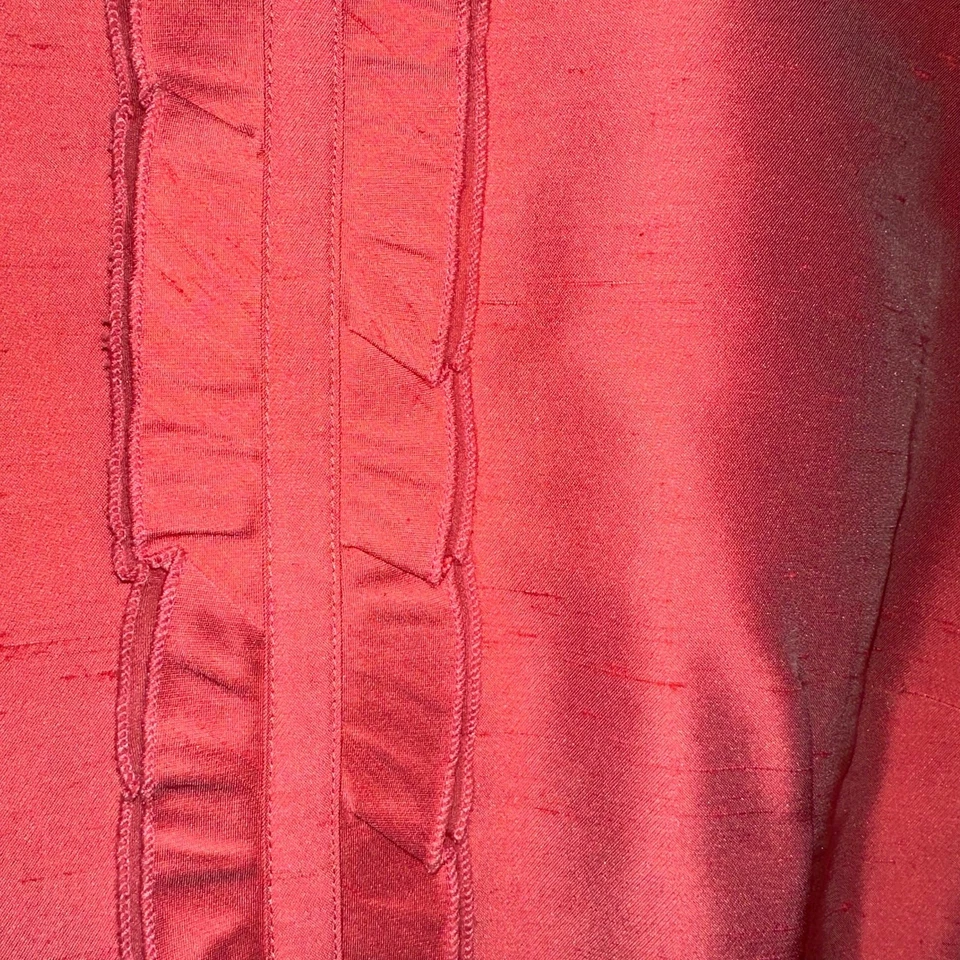 Top sin mangas Kay Unger seda rosa coral talla 6 Foto 4 de 4