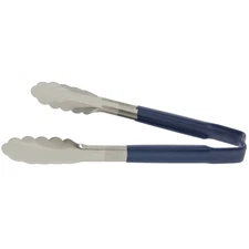 Vollrath 4780930 Kool-Touch Blue Handled 9-1/2" Utility Tong
