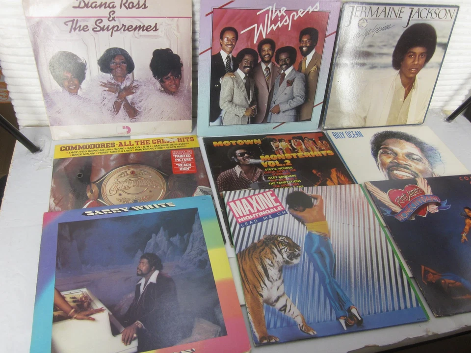 Vintage Vinyl LP Records - Lot of 10 Motown R&B Soul 1970's 1980's Rick James - Image 4 of 4