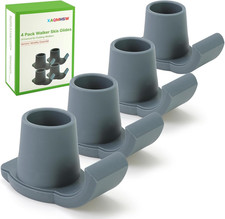 4 Pack Walker Skis Glides   Universal Sliders for Folding Walkers, Ideal Mobilit