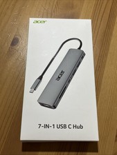 NEW in box Acer USB C Hub with 100W Power, USB C to HDMI Multiport Adapter
