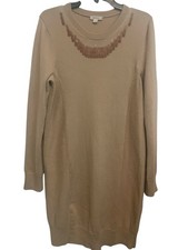 Marc Jacobs Women’s Long Sleeve 100% Wool Brown Camel Sweater Dress Size M