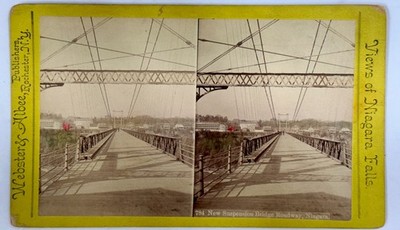 SV026_013 Stereoview Niagara Falls Suspension Bridge