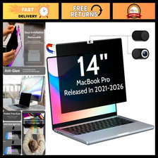 Magnetic Privacy Screen Filter for 14" MacBook Pro 2021-2026 - Anti-Glare, Blu