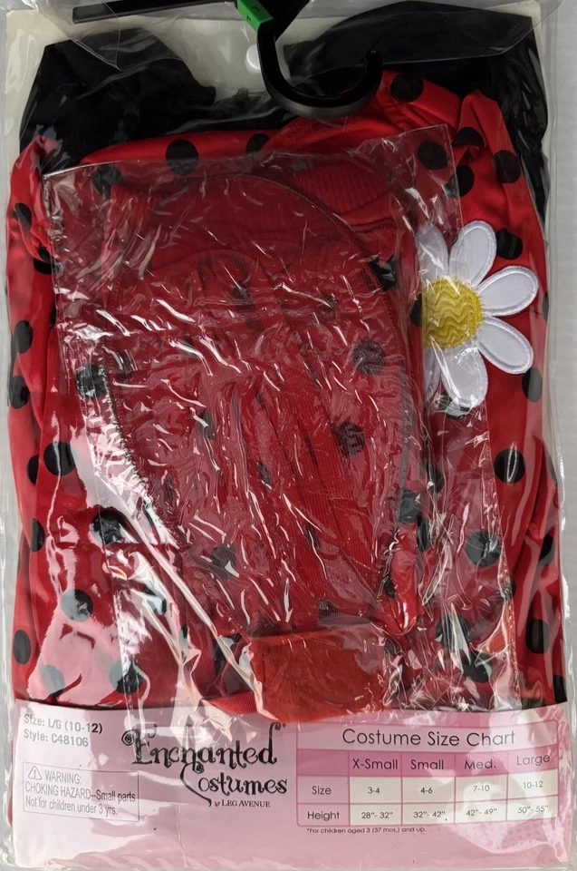 Niñas Dama Insecto Disfraz CON Alas Diadema y Calentadores de Piernas, M 7-10, NUEVO Leg Avenue Foto 4 de 4