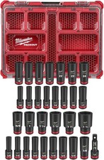 Milwaukee 49-66-6806 Shockwave Impact Duty Socket 1/2" Dr 31Pc Sae/mm Packout