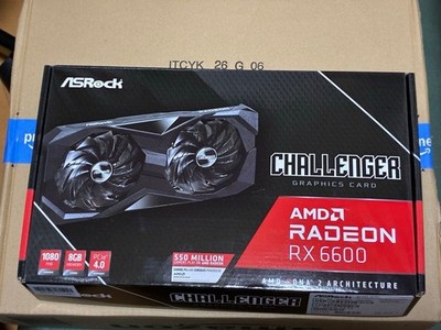 ASRock AMD Radeon RX6600 Challenger CLD 8GB GDDR6 Graphics Card PCIe 4.0
