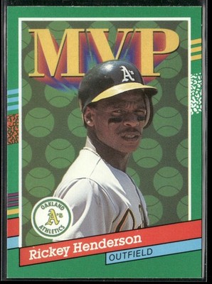 Rickey Henderson Lot Bundle 10 Different Baseball Cards RH002 Athletics