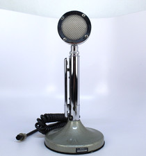 Vintage Chrome Astatic D-104 Microphone w/ T-UG8 Base
