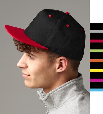 3 Stück Set Beechfield Damen Baseballcap 7 Farben 5 Panel Contrast Snapback B610