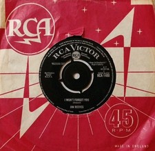 Jim Reeves-I Won't Forget You/A Stranger's Just 1964 Vinyl 7